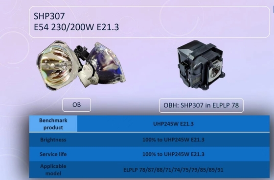 Шарики репроекторов Феникса SHP307OB для ELPLP71 ELPLP74 ELPLP75 ELPLP78 ELPLP79 ELPLP85 ELPLP87 ELPLP88 ELPLP89 ELPLP91